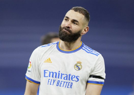 Karim Benzema of Real Madrid during the La Liga match between Real Madrid and Getafe CF played at Santiago Bernabeu Stadium on April 9, 2022 in Madrid, Spain. (Photo by Ruben Albarran / Pressinphoto / Icon Sport) - Photo by Icon sport