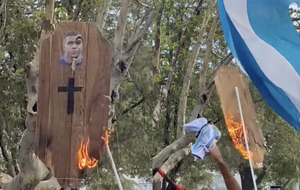 Les Argentins s’amusent à brûler Kylian Mbappé au bûcher