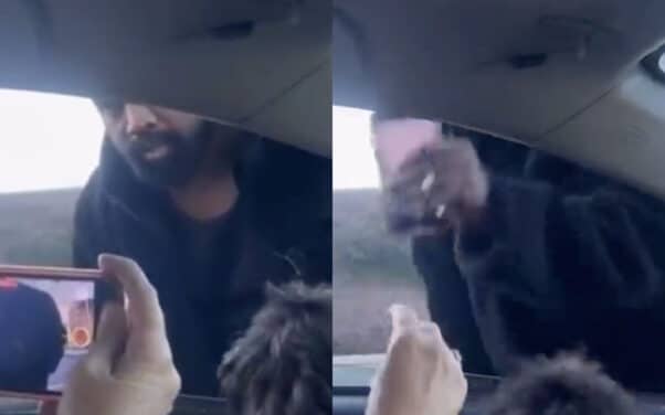 Kanye West suivi par des paparazzis avec ses enfants, il pète les plombs et casse un téléphone