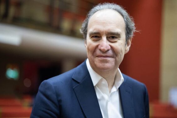 Xavier Niel, founder of French broadband Internet provider Iliad, arrives for a hearing on the concentration of media ownership in the country, at the French Senate in Paris, France, February 18, 2022. Photo by Raphael Lafargue/ABACAPRESS.COM  | 798918_001 Paris France